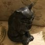 Ceramic Black Cat statue Image 2