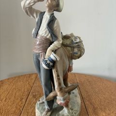 Lladro Man with Donkey