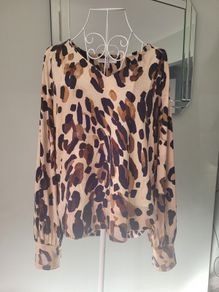 next leopard print blouse
