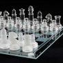 Glass Chess Game Set,Frosted/Polished Glass Chess Board Set Glass Chess Pieces with Padded Bottom, Crystal Chess Board Youth Adults Play Set (FREE POSTAGE) Image 7
