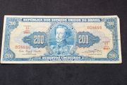 Republic of The United States of Brazil , National Treasury : 1961 , 200 Cruzeiros Banknote