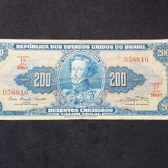 Republic of The United States of Brazil , National Treasury : 1961 , 200 Cruzeiros Banknote