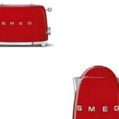 brand new Smeg 50's Retro Kettle & 2 Slice Toaster Set