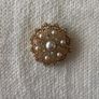 Brooch - Pearl and Iridescent Crystal Image 2