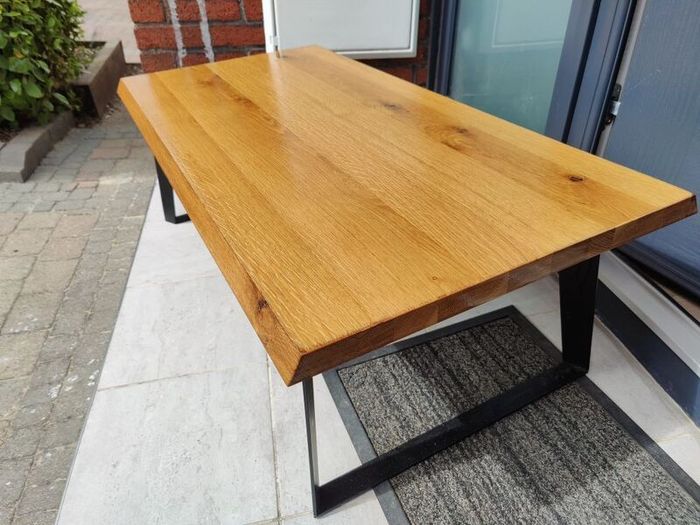 Solid oak coffee table