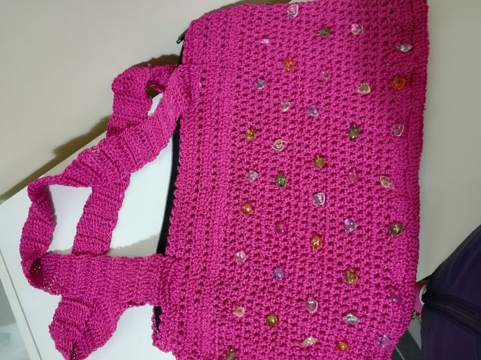 beautiful crochet handbag
