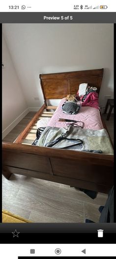 Free King-size Mahogany Bed