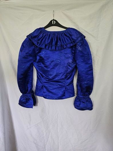 Madelene Simon Studio Blue Jaquard Blouse