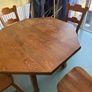 Vintage wooden Table and chairs Image 5