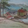 Nice Vintage (1986) framed & signed Painting Image 2