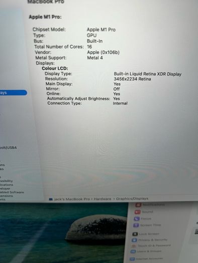 MacBook M1 Pro 16" Pro