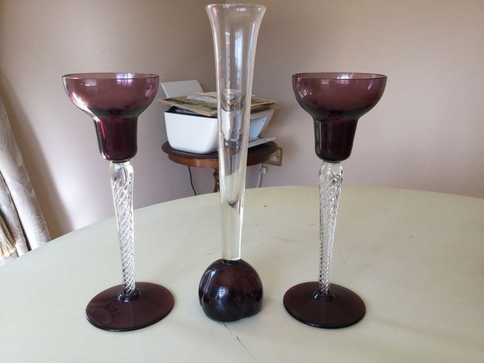 Coloured Glassware X 3 . ( Reduced)