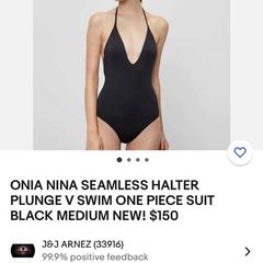 Onia plunge swimsuit bnwt purple colour
