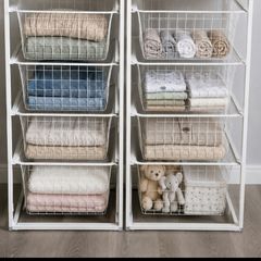 2 x Wardrobe insert storage drawers
