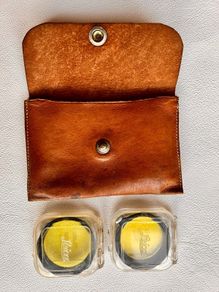 Leica Leitz  Push-on  & Screw On Yellow Filter - Black Mount - Mint - Orig Case