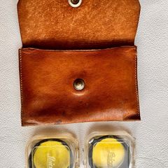 Leica Leitz  Push-on  & Screw On Yellow Filter - Black Mount - Mint - Orig Case
