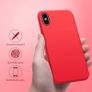 Liquid Silicone Case For iPhone XS Max Luxury Thin ShockProof Soft Phone Cover Red - FHT5IPXSMLK Image 3