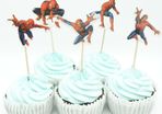 Spider Man Cup Cake Toppers