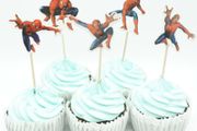 Spider Man Cup Cake Toppers