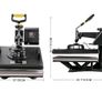 5 in 1 Heat Press Machine Sublimation T Shirt Heat Transfer Printer Muntifunctional For Mug/Latte Mug/Hat/Plate/Bottle Image 3