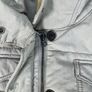 Levis Chore Jacket Womens M Grey - Army Military Parka Cotton Hooded Utility Image 10