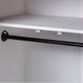 3-Door Wardrobe White 118x50x171.5 cm Pine Panama Range Image 3