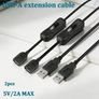 Set of 2 USB 304 Switch Extension Cables, 5V Male to Female, Designed for Use with 5V USB Image 4