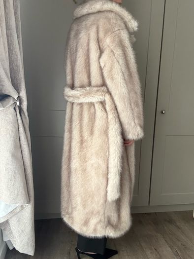 4th & Reckless Schiffer Belted Faux Fur Long Coat