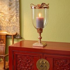 rose gold glass candle holder jar