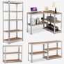 Heavy Duty 1.8m Shelving Shelves Racking - Home House Office Garage Shed Workshop Image 3
