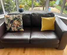 Top Quality Brown Soft Leather settee