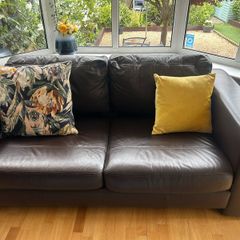 Top Quality Brown Soft Leather settee