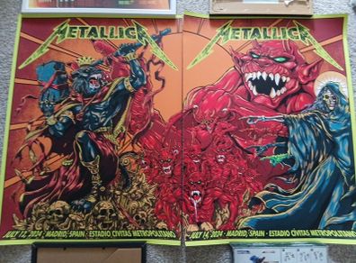 Metallica Connecting Concert posters Madrid 2024