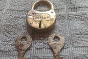 Vintage Muller Padlock &amp; Keys