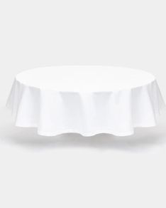 white tablecloth