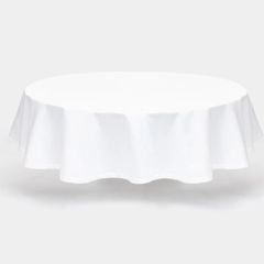 white tablecloth