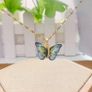 Colorful Butterfly Pendant Necklace Image 4