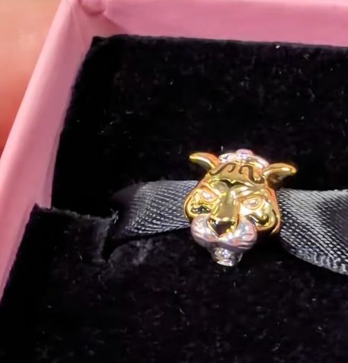 Pandora Disney Princess Jasmine Rajah Lab-grown Diamond Charm New