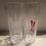 Budweiser Beer Glases 1 pint Arc M18 x2 Image 2
