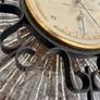 Vintage Mid Century Swiss Aneroid Barometer and Thermometer 1960s Image 7