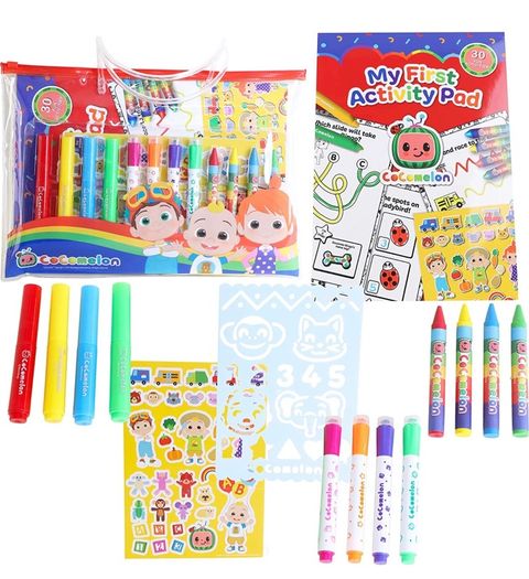 Childrens Activity Pack With Storage Wallet With Handle - Toddler Craft Activities - Travel Toys