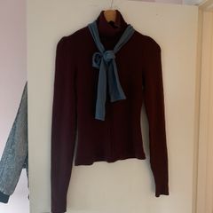poloneck jumper 100% Marino wool