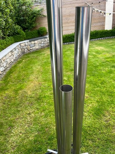 stainless steel water feature