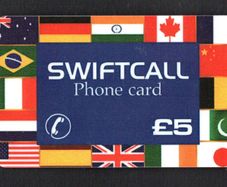 Ireland IR5 Swiftcall Flags Phonecard used