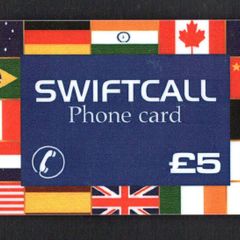 Ireland IR5 Swiftcall Flags Phonecard used