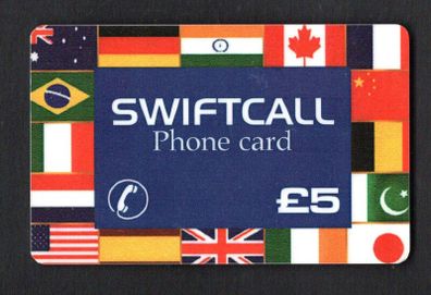 Ireland IR5 Swiftcall Flags Phonecard used