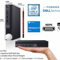 Mini Dell OptiPlex 3070 Micro Desktop PC Core i5 9thGen 12GB RAM 500GB SSD Windows 11 Pro HDMI