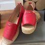 DKNY Mer Peep-Toe Espadrille Peep wedge flat shoes Image 5