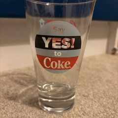 Vintage Say Yes To Coke '86 Coca Cola Glass
