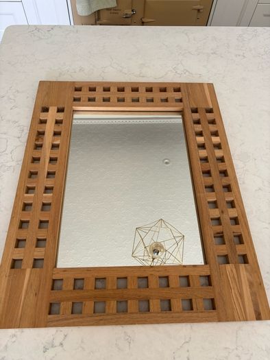 Wooden framed mirror